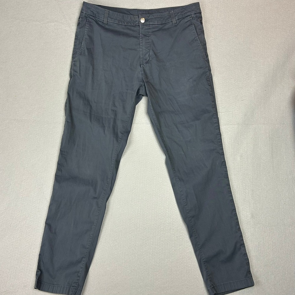 Birddogs Lined Chino Pants Stretch Built-in Liner Mens 36x32 Gray - Picture 2 of 14